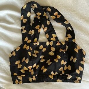 Rachel Antonoff Antonia top in farfalle pasta pattern